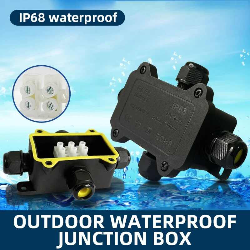 Description Picture 2 of itemIP68 Waterproof Junction Box with Terminal Outdoor 450V 3-10mm Branch Wiring Connector Street Lamp Designed for Buried Wires