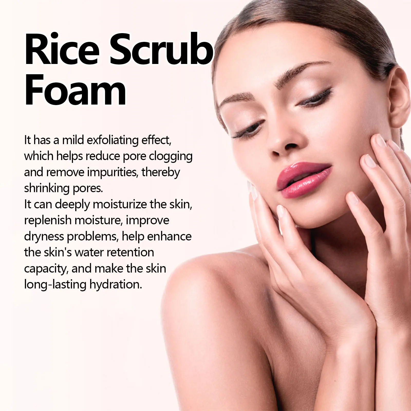 Rice Facial Forming Cleanser Deeply Cleansing Oil Control Blackhead Remover Face Wash Shrink Pores Moisturizing Skin Care 100ml 3