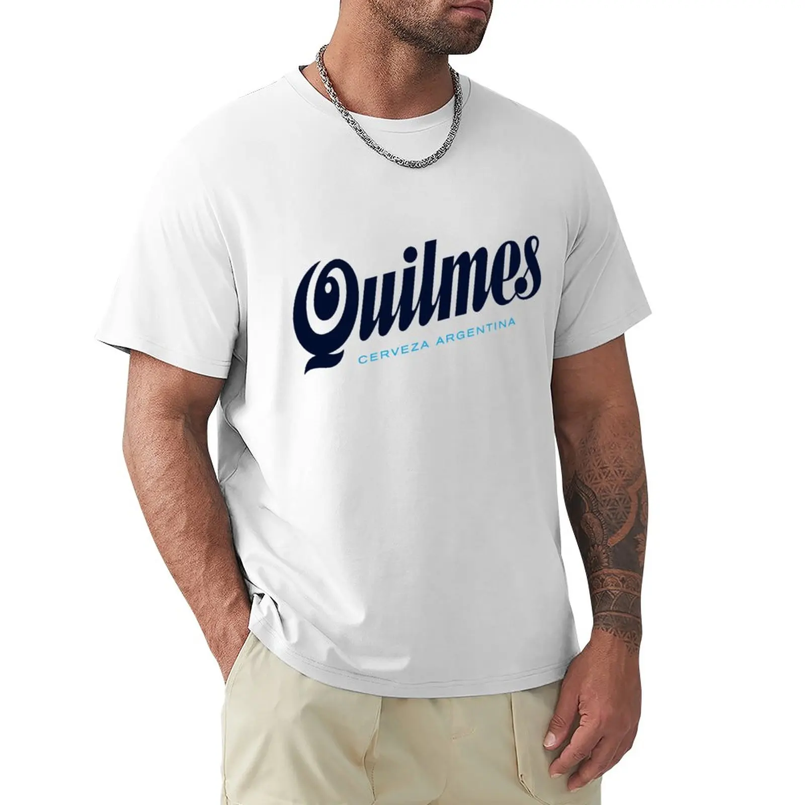 Cerveza Argentina Quilmes Classic Logo T-Shirt T-Shirt Oversize Vestiti Carini Felpe T-Shirt Nera T-Shirt Da Uomo