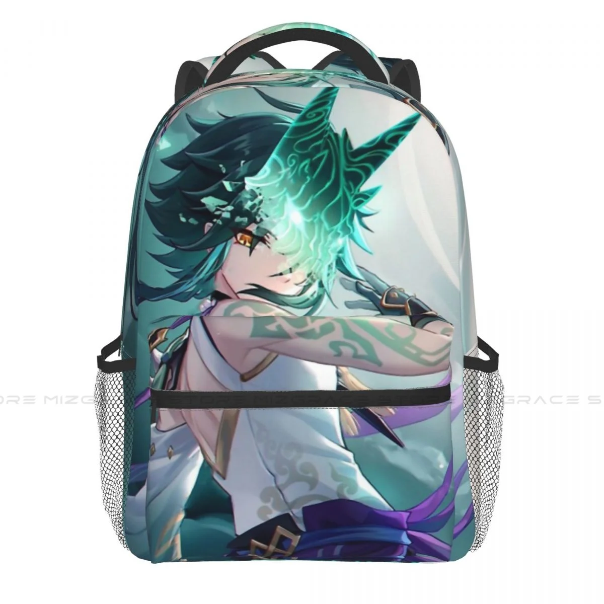 

Large Capacity Casual School Bag Xiao Genshin Impact Travel Laptop Backpacks Multifunctional Soft Rucksack for Teenager