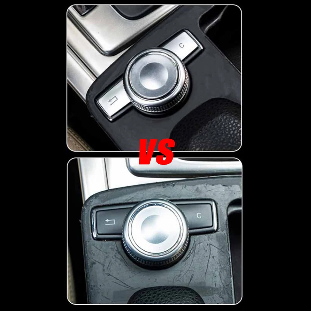 

1pcs Universal For Mercedes C E GLK CLS Class W204 W212 Multimedia Buttons Sequins Cover Accessories High Quality