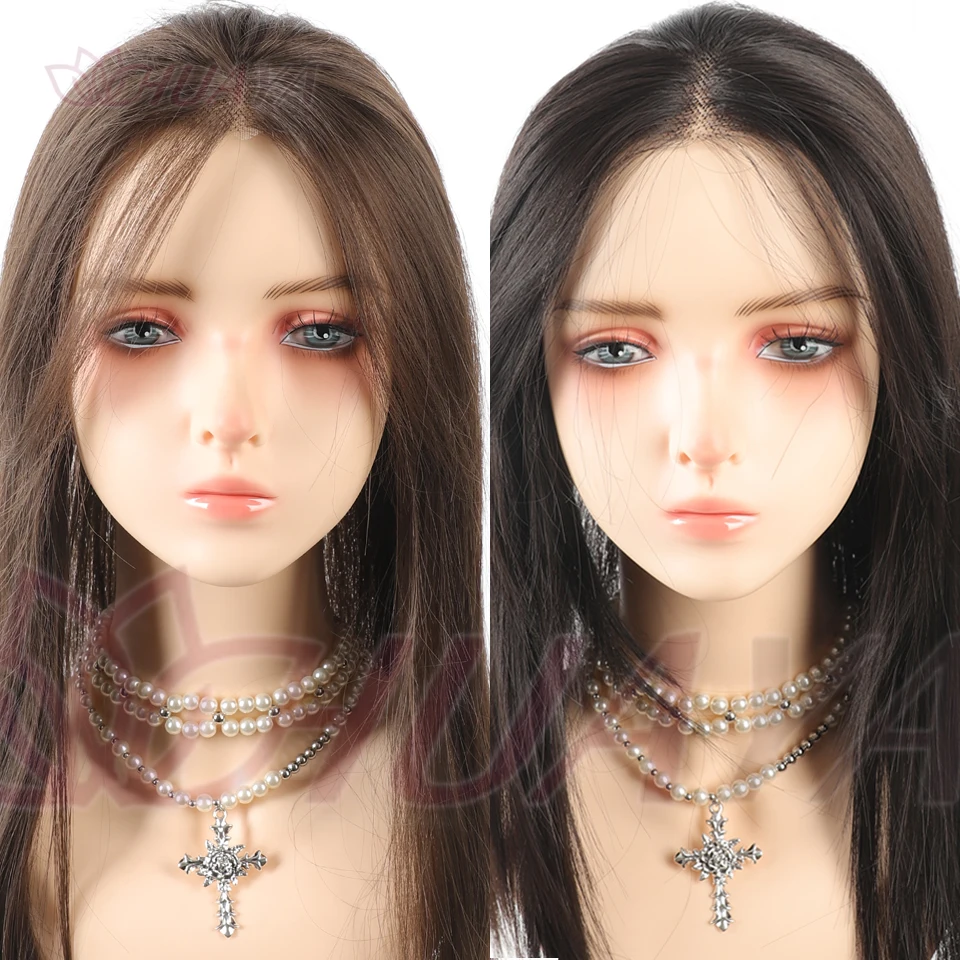 Synthetic Hair Toppers Women Topper Hair Clip Natural Hair Wig Natural Simulation For Women Lace Base Clip In Hair Extension