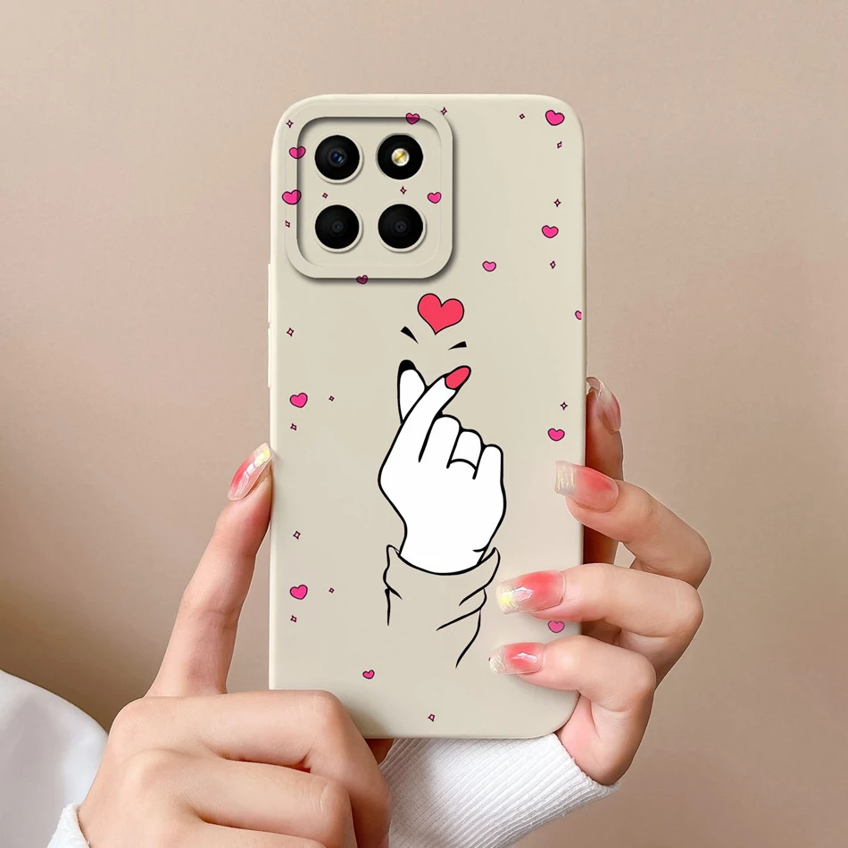 thumbnail image 1 of For Huawei Honor X6 X6S X6A Phone Case Butterfly Heart Liquid Silicone Camera Protection Back Cover For Honor X 6 X6 S A Funda, 1 of 5