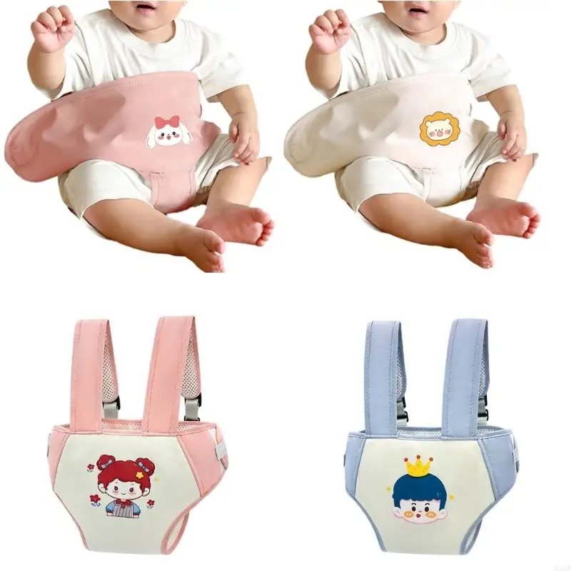 N1HB Portable Baby Dining Chair Safety Strap Toddler High Chair Harness Belt Feeding Boosters for Travel Home Restaurants Pink