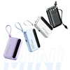 Mini 20000 MAh Large Capacity Mobile Power Bank with 4-wire Fast Charging Charger Portable External Battery for iPhone Xiaomi 3