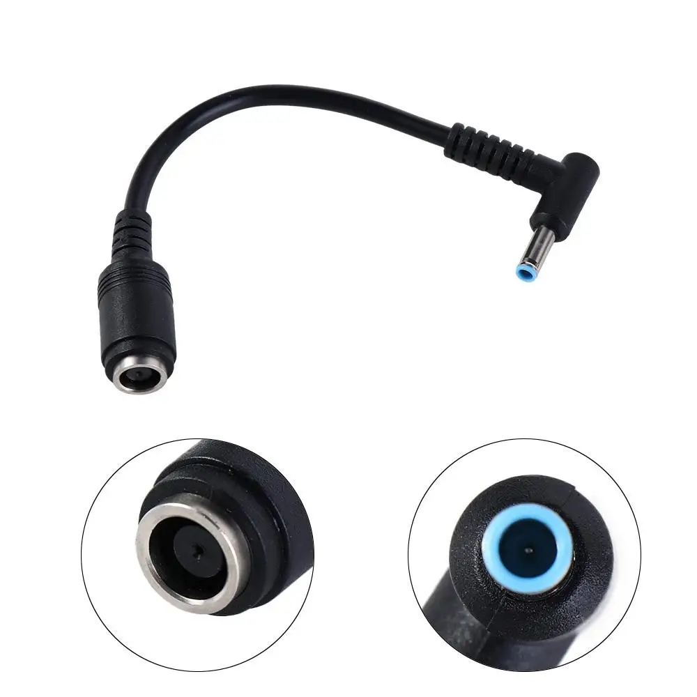 Pin 7.4x5.0mm Female Elbow Switch 4.5x3.0mm Male 7.4x5.0mm To 4.5x3.0mm DC Power Adapter Laptop Converter Charger Connector