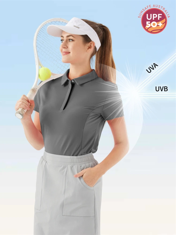 

Women's Breathable Short Sleeve T-Shirt Sports Clothes Golf Wear Outdoor T Shirts Women's Clothing Tops Summer Fashion New Tops