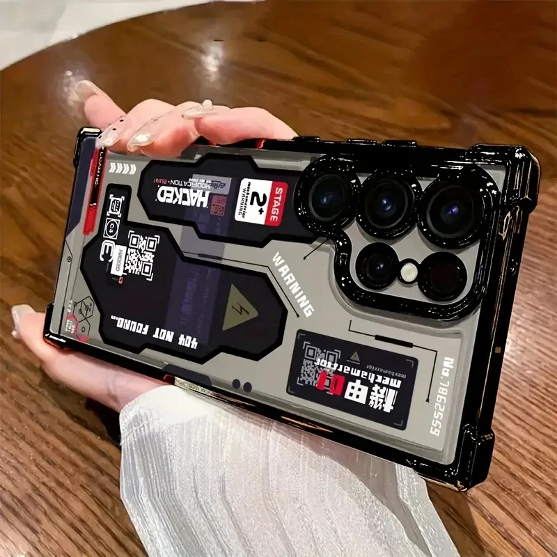 Mecha-Style Graffiti Airbag Cover Phone Case