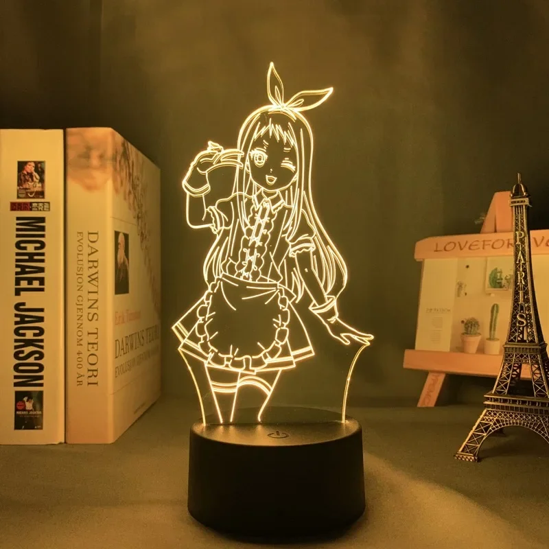 Hideri Kanzaki Led 야간 조명, 침실 장식 야간 조명, 애니메이션 와이프 선물 테이블, 3D 램프, Hideri Kanzaki Blend S
