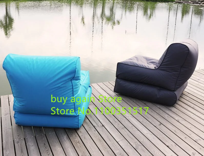 extra long folding bean bag sun lounger outdoor beanbag sleeping cushion foldable sofa cover