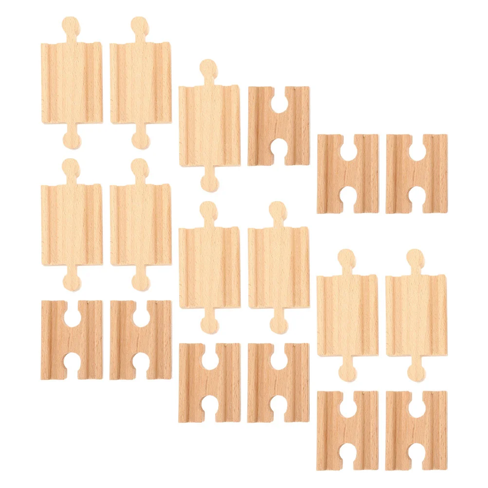

18 Pcs Wooden Rail Station Tracks Creative Diy Train Tracks Tracks Assembled Educational Kids for 3 Year Old Railway