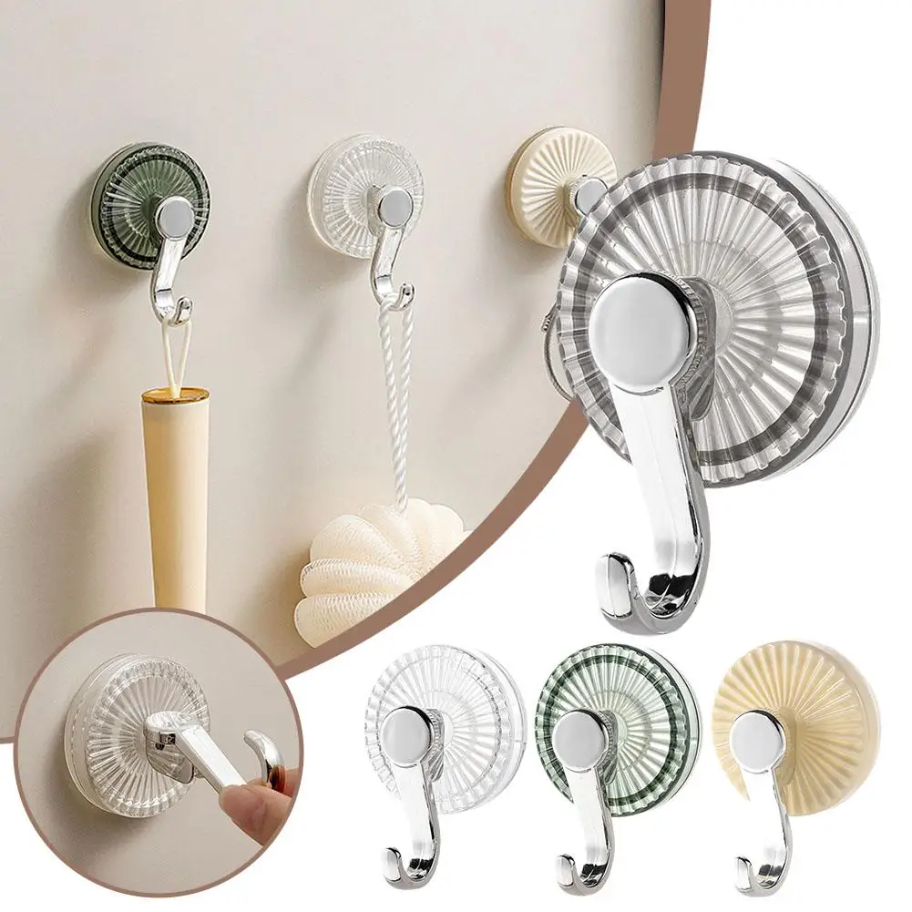 

Powerful suction cup hooks no punching Towel Hooks Punching Storage Hanger Hooks Powerful Suction Suction Cup Bathroom