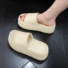 6cm New Thick Sole EVA Slippers for Women Fashion Home Platform Slippers for Summer Outwear Non Slip Elevated Slippers for Women 4