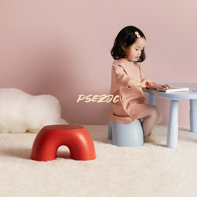 Minimalist Round Anti-Slip Shoe Changing Stool