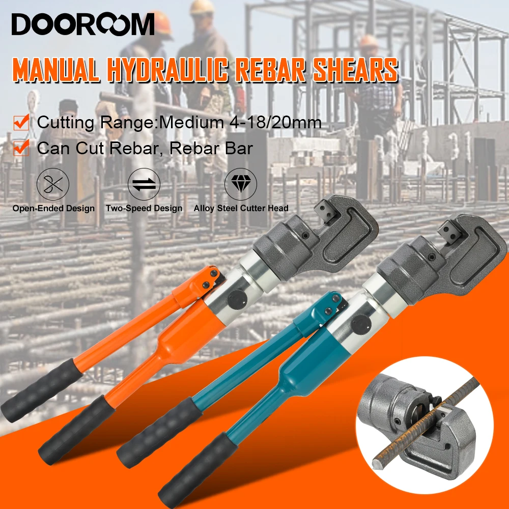 

DOOROOM Portable Manual Hydraulic Steel Bar Cutting Tools Rebar Cutter Fast Steel Bar Scissors Thread Steel Cutting Pliers Hand