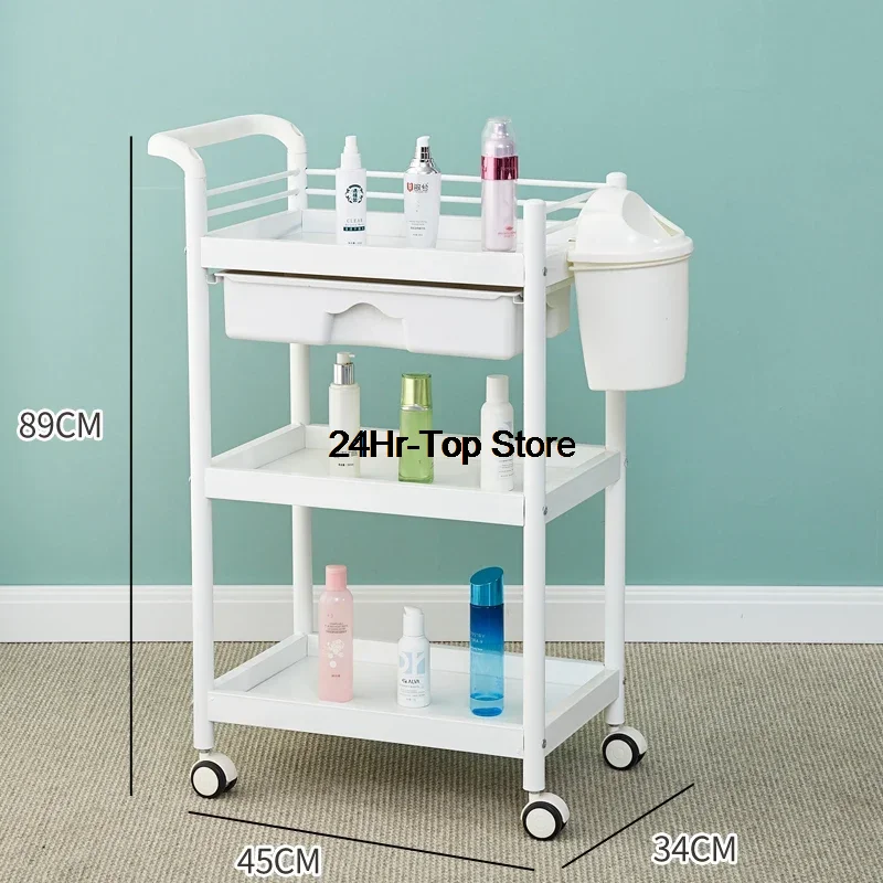 Tattoo Rolling Salon Trolley Parrucchiere Storage Trucco Salone Di Bellezza Trolley Tool Carrello Attrezzi Salon Furniture Bl50St