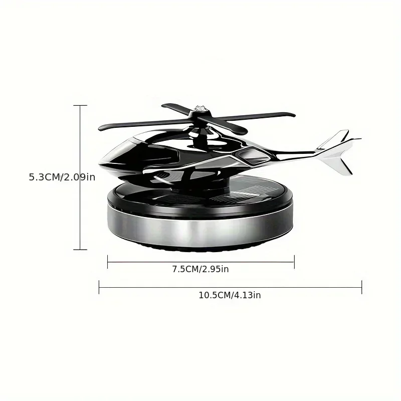 Solar Power Car Air Freshener with Rotating Propeller