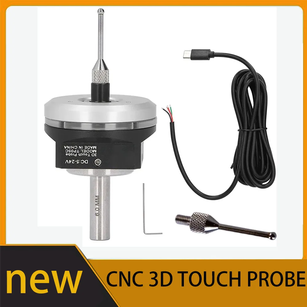 

The new V6 anti roll 3D touch probe edge finder can find a central desktop CNC probe compatible with mach3 and grbl