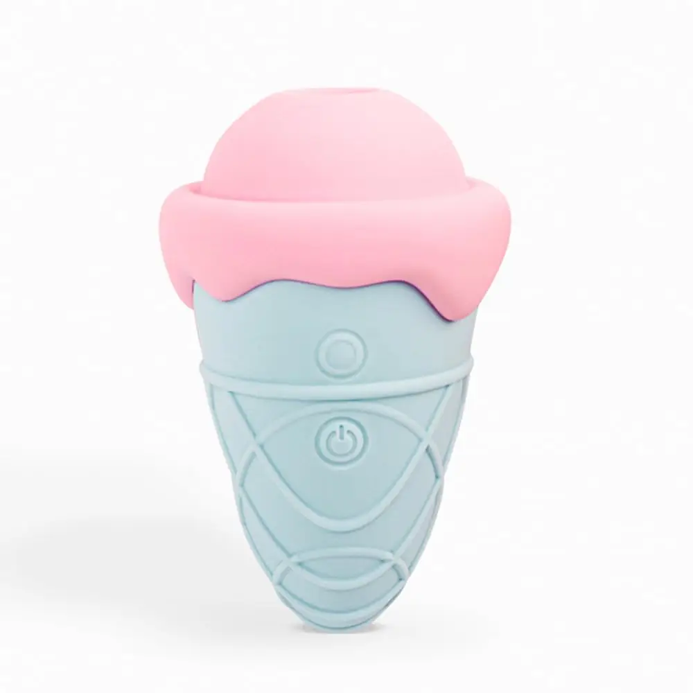 

Clitoral Vibrators Sucker For Women, 3 In 1 Clit Nipple Licker Stimulator, Ice Cream Cone Design, Adult Sex Toys For Couples