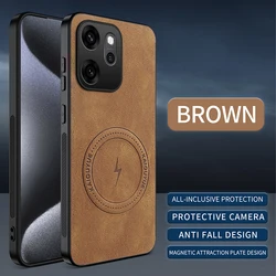 New Style Leather Phone Case for OPPO - Elegant and Durable Protection (Brown)