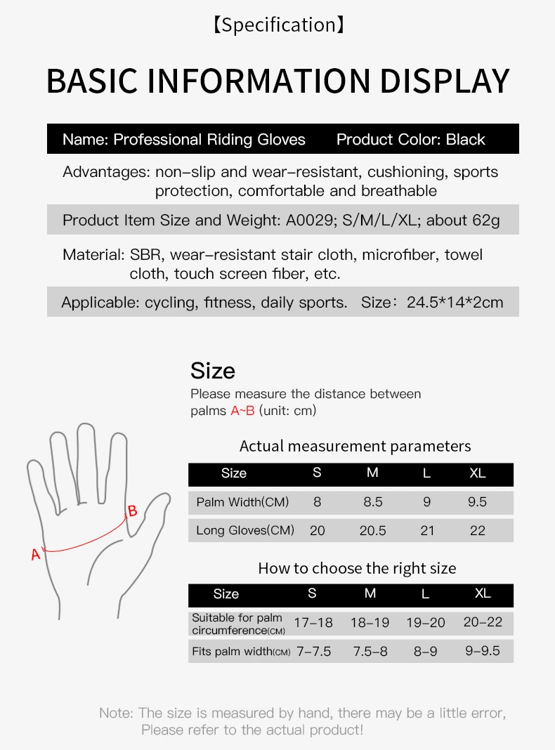 MTB Radfahren Handschuhe Schwarz Touchscreen Männer Frauen Rennrad Handschuhe Gym Reiten Silikon Gel Fahrrad Motorrad Handschuhe – Detail 5