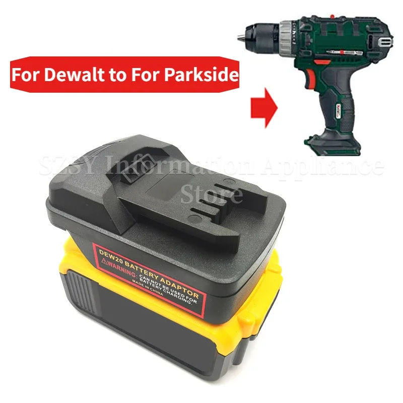 Adattatore Batteria Per Batteria Agli Ioni Di Litio Dewalt 18V/20V Per Batterie Parkside Pap20A1 Pap20A3 Per L'Uso Di Utensili Per Batterie Parkside 2