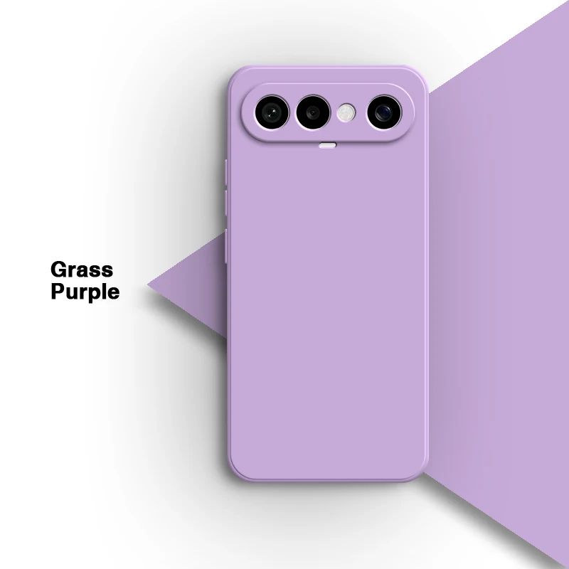Premium Soft Silicone Phone Case with Internal Flocking and Square Design