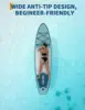 Inflatable Stand Up Paddle Board for Adults, 10.6ft x 33in Extra Wide SUP Board with Backpack, Hand Pump, 3 Fins, Kayak Seat, Action Camera Mount, Non-Slip EVA Deck, 400 lbs Capacity