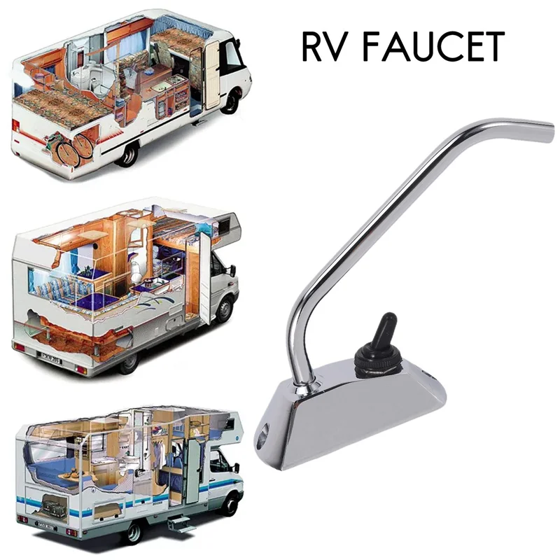 RV Marine Kitchen Sink Watertap 12V 360 Degree Rotation Faucet Tap For RV Camper Caravan Accessories