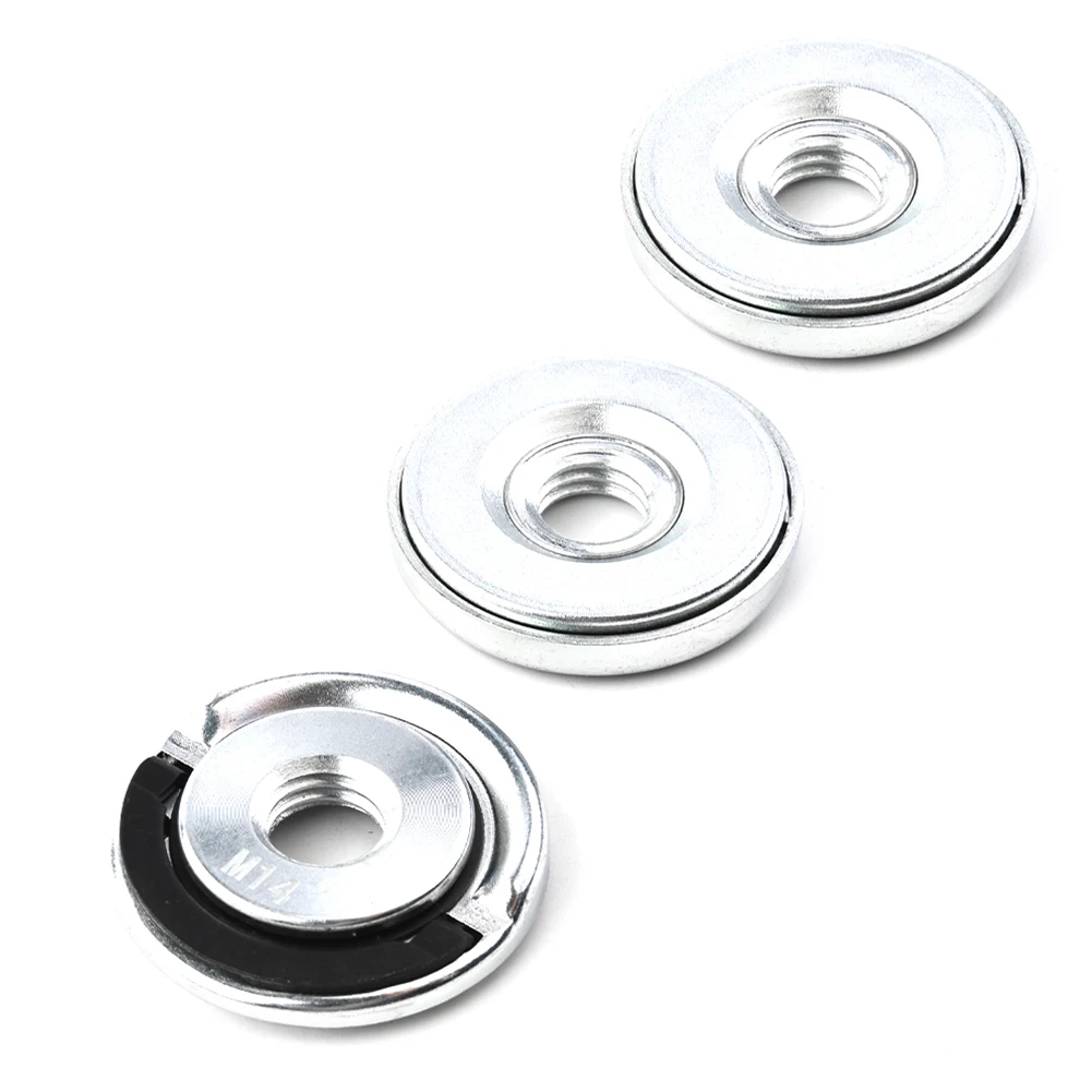 

3pcs M14 Angle Grinder Thread Flange Nut Set Tool For Diamond Cutting Discs Grinding Discs Diamond Plates Grinding Wheels