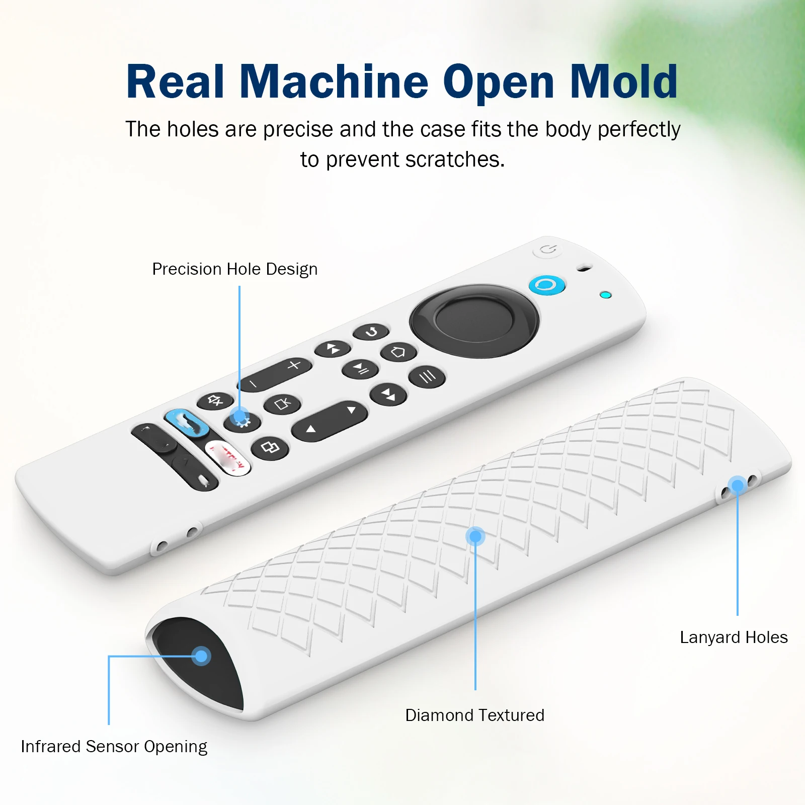 for Amazon Fire TV-4 Alexa Voice Remote Drop Proof Silicone Case