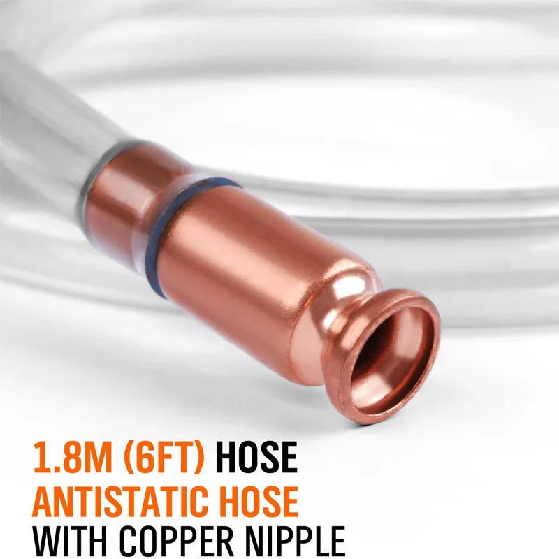 Copper Oil-Water Transfer Pump Siphon Hose Vapor-Hydraulic Automatic Accessories Manual Siphon Fuel PVC Pipe Auto Fuel Pump