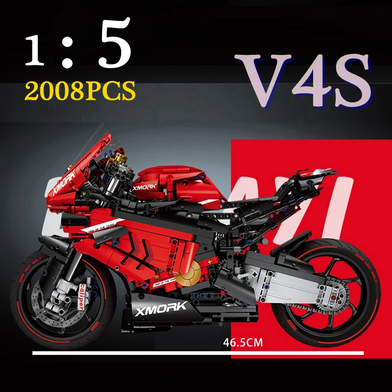 Sports Racing Car Model Kits Bricks Toys | Motorcycle Model Building ...