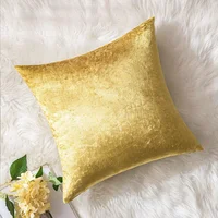 Housse de coussin carrée en velours doré, 70 × 70cm, taie d'oreiller de luxe douce pour canapé-lit, salon, lit de maison, 50x70cm, nouveau 2