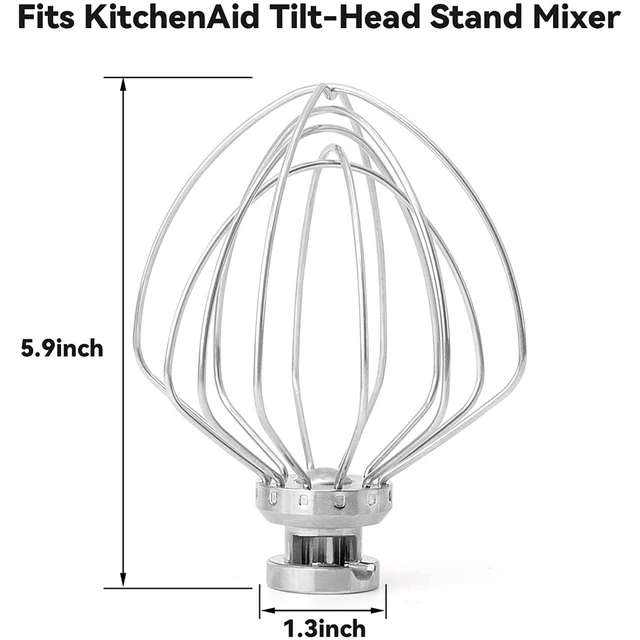 KitchenAid Tilt-Head Stand Mixer Stainless Steel Wire Whip