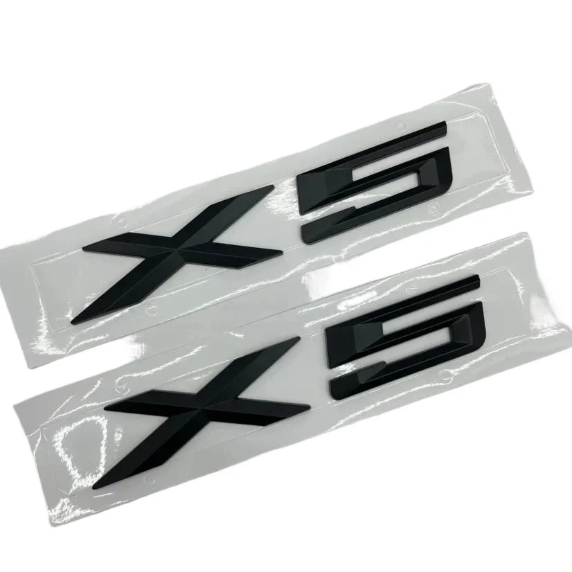 For BMW X5 X1 X3 X6 GT E70 &lrm;E53 &lrm;F15 X5 Letter Trunk Emblem Rear Badge Decal Sticker Black and High Quality