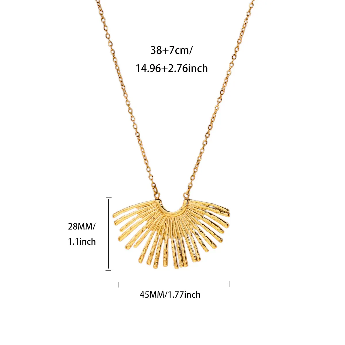 Stainless Jewelry Geometric Pendant Necklace for Women