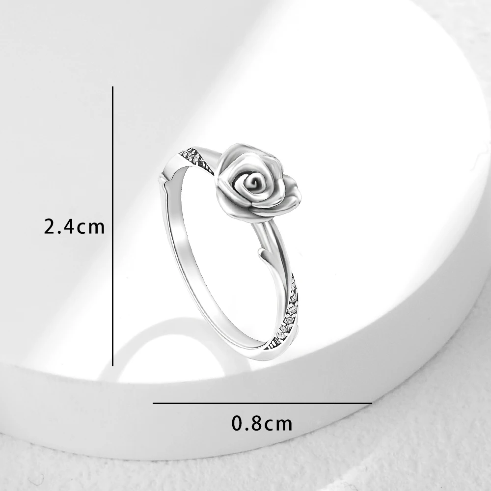 2025 New 925 Sterling Silver Shiny Classic Square Crown Heart-shaped Ring Exquisite Luxury Charm Jewelry Holiday Surprise Gifts 2