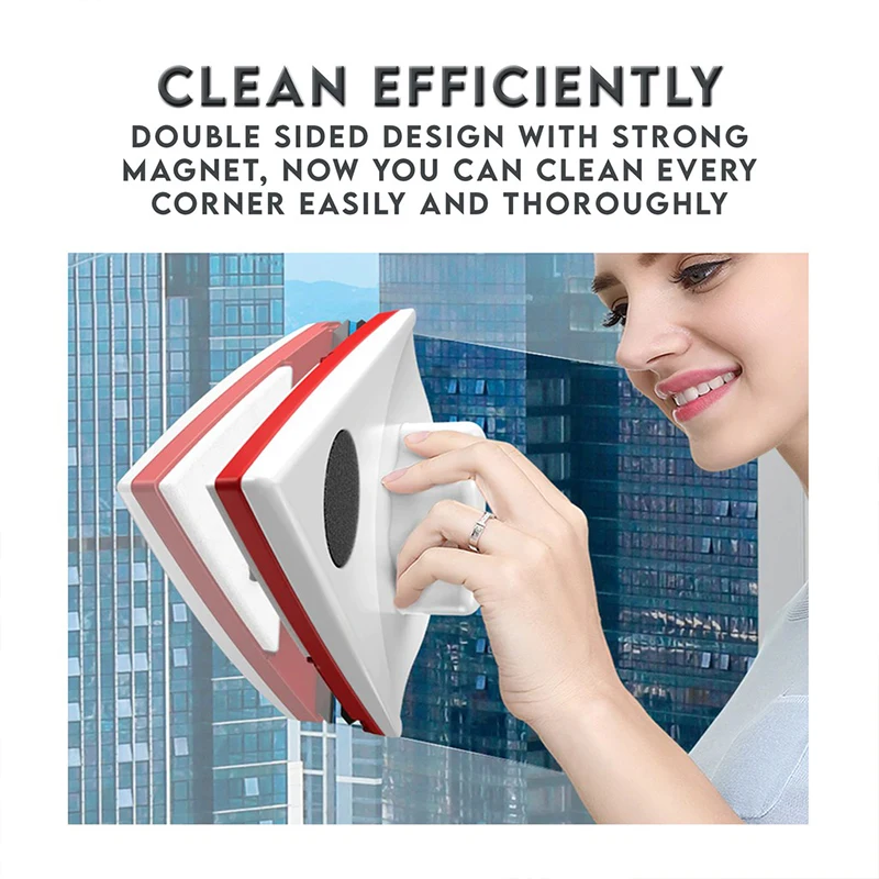 Window Cleaner Window Cleaning Brush Double Sided Magnetic Window Glass Cleaner Magnets Brush 3-8mm/5-12mm/15-24mm/