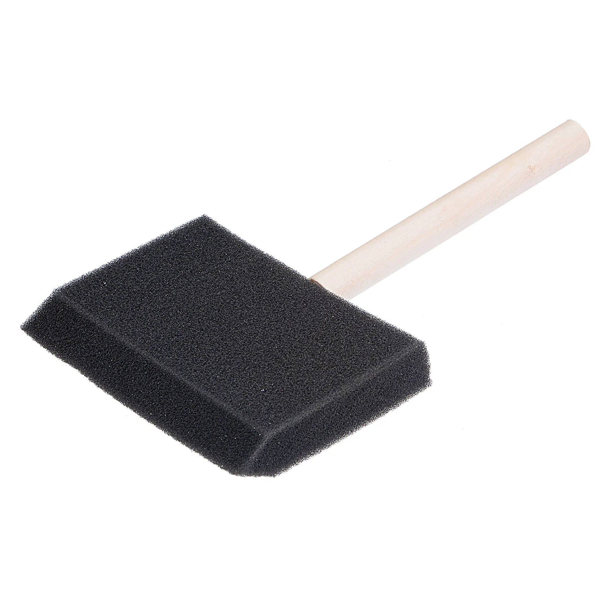 

uxcell 4 Inch Foam Paint Brushes Bevel Edge with Wood Handle Sponge Brush 48 Pcs for Painting