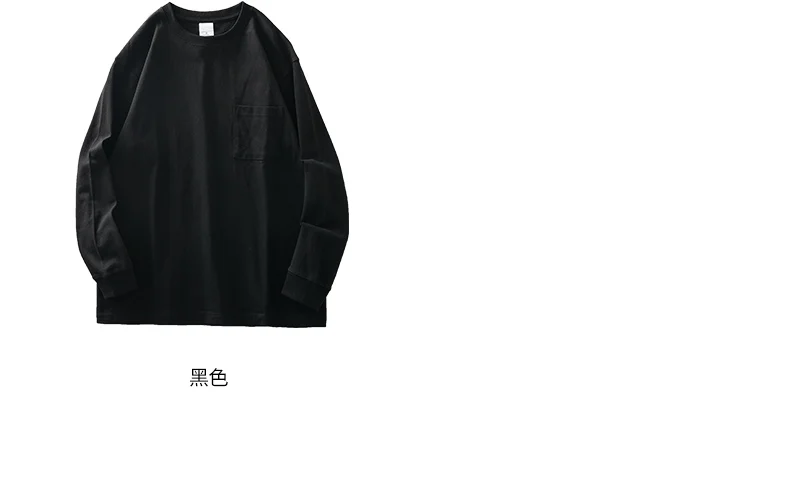 Men's Long Sleeve T Shirt - DUKEEN Heavyweight Cotton Crew Neck Casual Tee