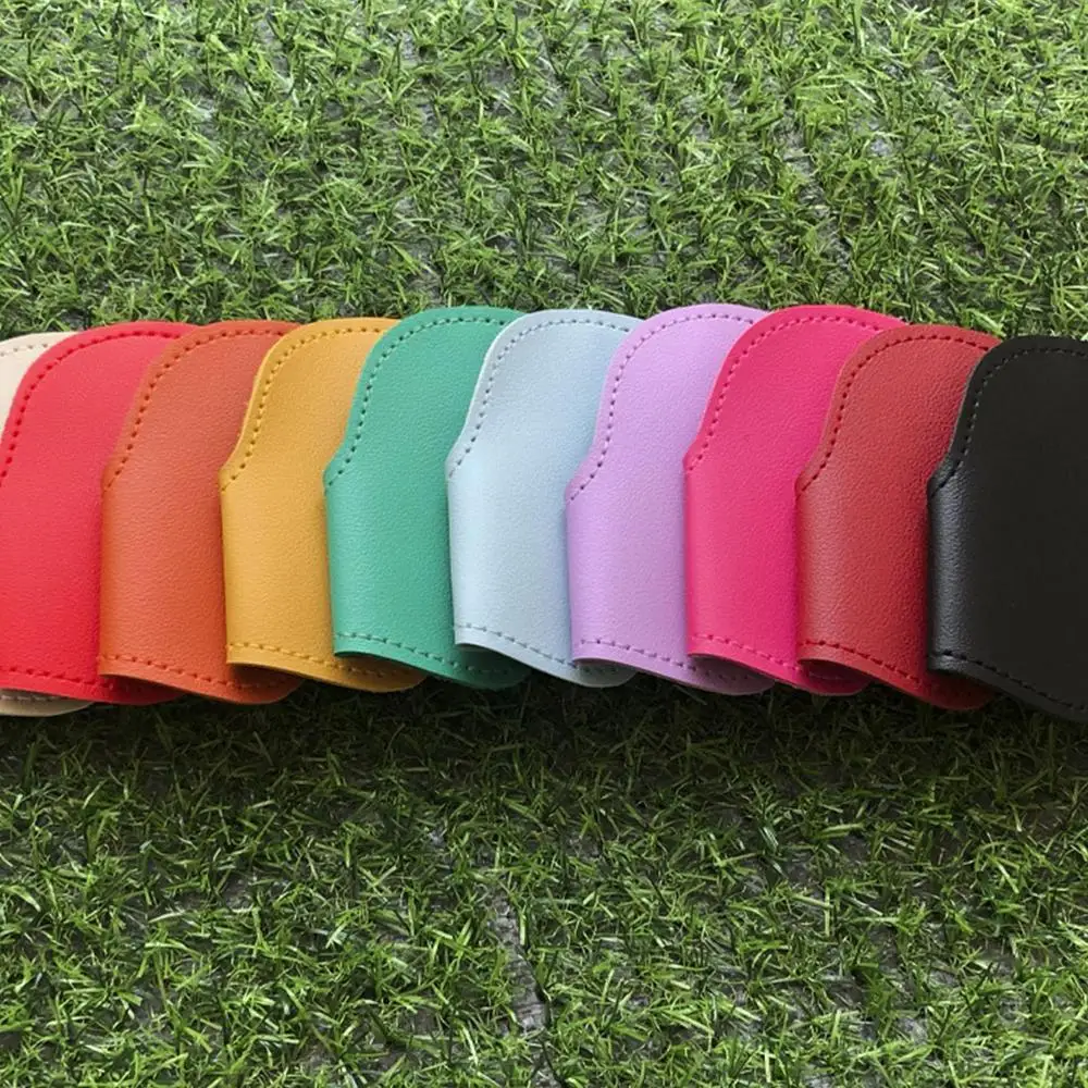 10pcs Golf Club Headcovers Golf Iron Putter Head Cover Putter Protector Tool PU Leather Putting Head Case Set Golf Accessories