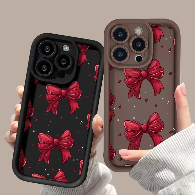 Bowknot Phone Case For Infinix Tecno Spark 30C 20C 10 20 Pro Plus 10C 8C Go 2024 2023 2022 2021 Smart 5 2020 9 8 7 6 Cases Cover