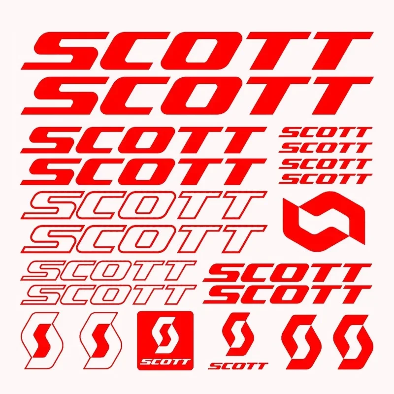 Car Sticker Suitable for Scott Bicycle Frame Mtb Bmx Road Racing Sticker Vinyl Hollow Graphic Body Decal  Graphic Set