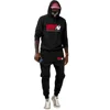 Autumn Winter Men's Sets Funny Graphics Gorilla Wear Printed Plus Fleece Fashion Hoody Men Hoodies Sweatshirts Sweatpants Suit 2