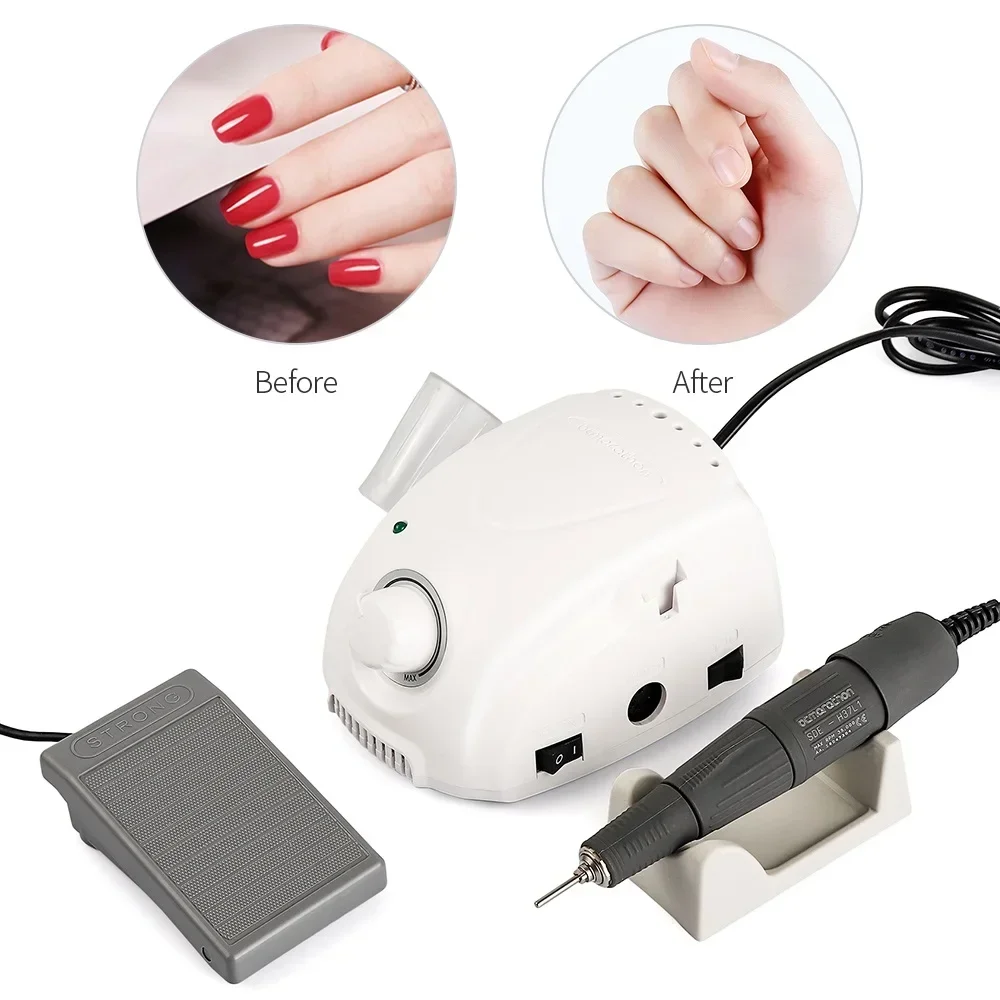 BTMARATHON Electric Nail Drill Polishing Machine 35000RPM For Manicure Pedicure Nail Drill Polisher Professional Nails Art Tool