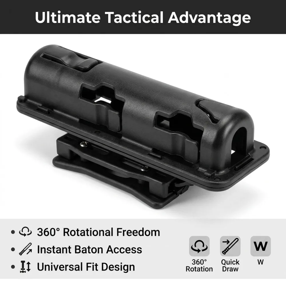 Military-Grade Tactical Utility Case with 360-Degree Rotation