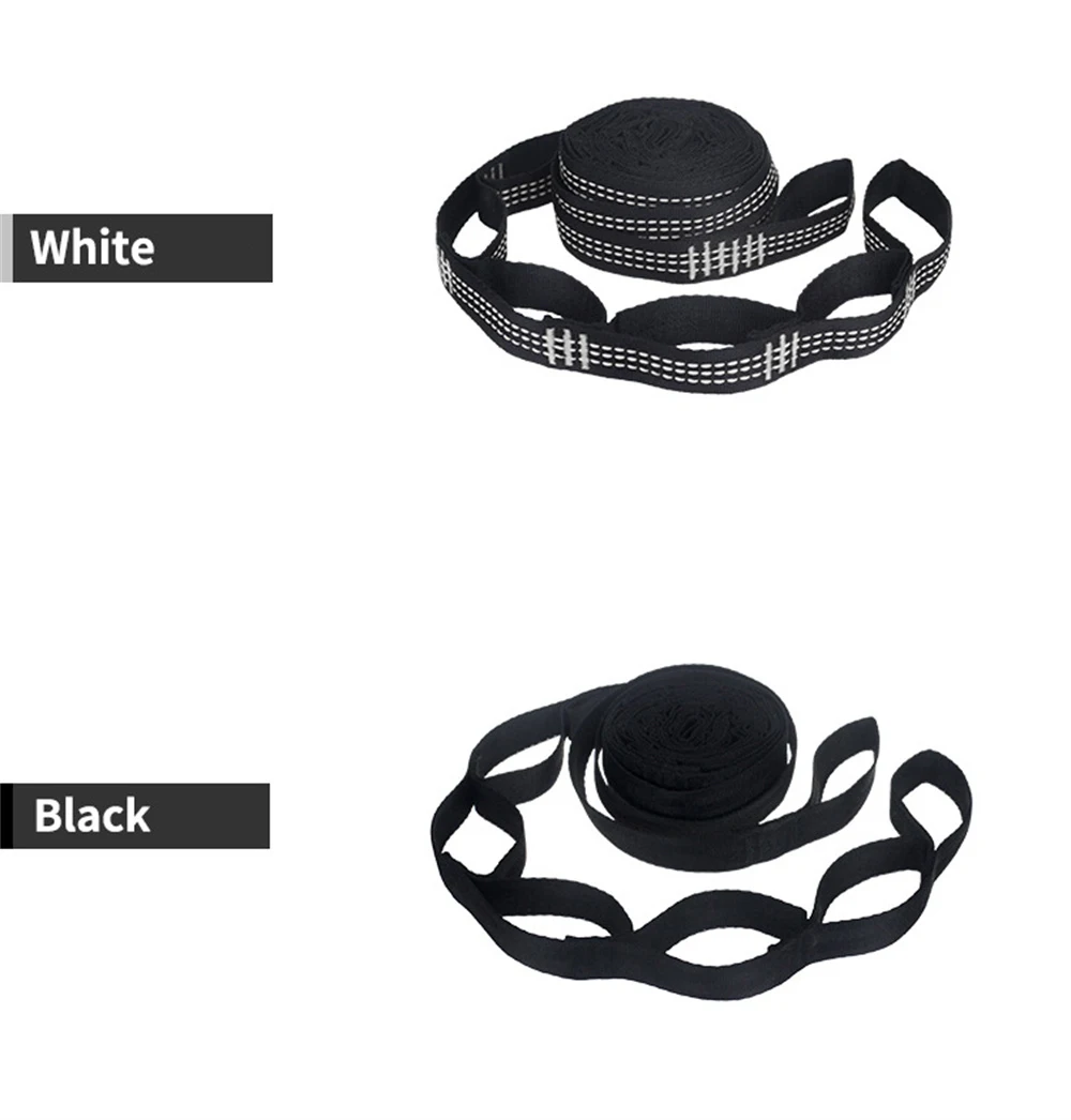 Description Picture 5 of item1/2PCS 2m Hammock Strap Super Strong Outdoor Camping Hammock Garden Swing Straps Rope High Strength Load-Bearing Rope