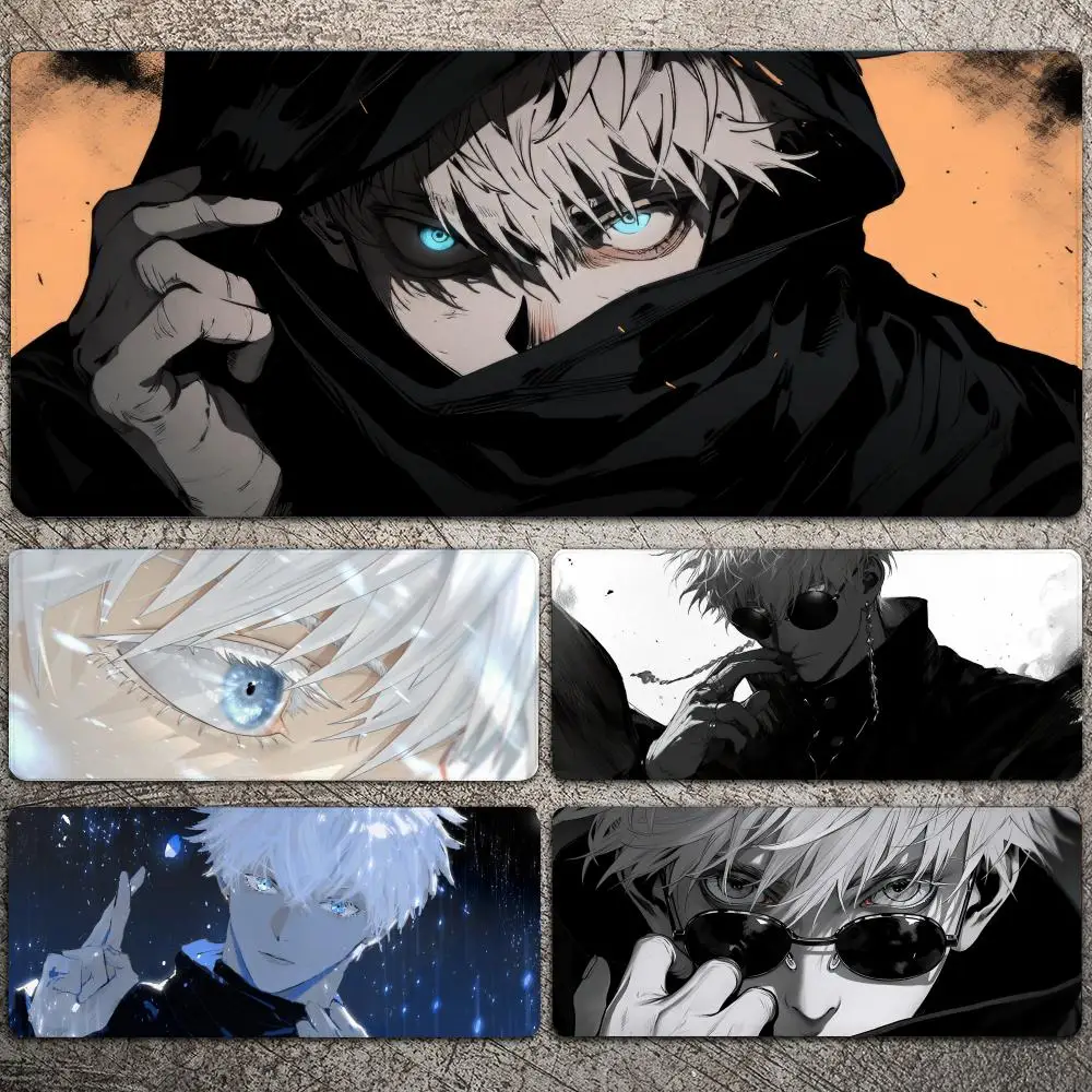 

Satoru Gojo Jujutsu Kaisen Mousepad Large Gaming Mouse Pad LockEdge Thickened Computer Keyboard Table Desk Mat