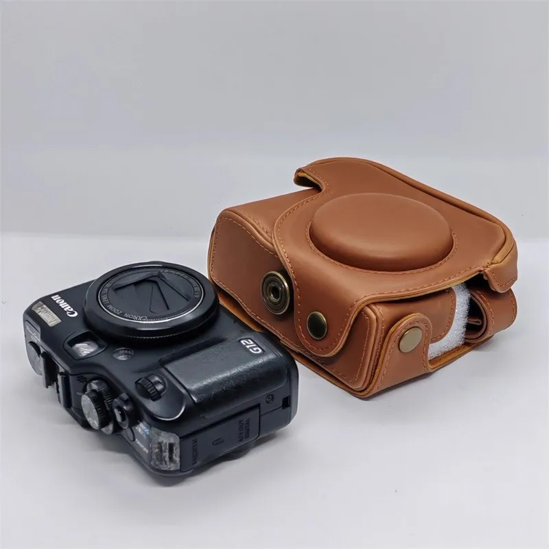 Canon - キャノン powershot G12  キャメル革ケース付 キャノン powershot G12 キャメル革ケース付
